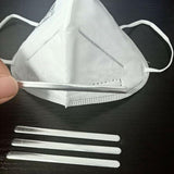 Maxbell 90mm Aluminum Strip Masks w/ Adhesive for DIY Masks Bridge Nose Clips 100pcs