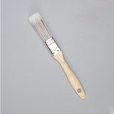 Maxbell Wooden Handle Flat Head Brushes Reusable DIY Wall Decorating Brush 1inch