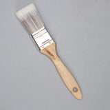 Maxbell Wooden Handle Flat Head Brushes Reusable DIY Wall Decorating Brush 1.5inch