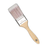 Maxbell Wooden Handle Flat Head Brushes Reusable DIY Wall Decorating Brush 2inch