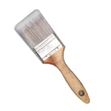 Maxbell Wooden Handle Flat Head Brushes Reusable DIY Wall Decorating Brush 2.5inch