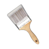 Maxbell Wooden Handle Flat Head Brushes Reusable DIY Wall Decorating Brush 4inch