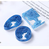 Maxbell Island Mold Silicone Ornament Moulds Jewelry Pendant Making Crafts 72x35x10MM
