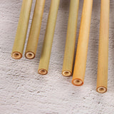 Maxbell 30Pack Natural Bamboo Drinking Straws - Eco-Friendly,Reusable Bamboo Straws