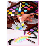 Maxbell 145Pcs Painting Art Box Set Watercolor Marker Paintbrush Students Drawing