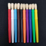 Maxbell 10/20Pc Kids Paint Brush Watercolor Acrylic Oil Painting Supplies Round