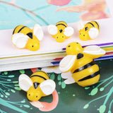 Maxbell 10 Pieces Bee Shape Resin Flatback Embellishment DIY Phone Case Decoration L