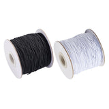 Maxbell 40/100m Elastic Band Cord Ribbon for Clothes Dress Pant Sewing 2mm