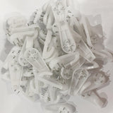 Maxbell 50Pcs Heavy Duty Plastic Hard Wall Hooks Photo Picture Frame Hanging 20x40mm