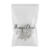 Maxbell 50Pcs Heavy Duty Plastic Hard Wall Hooks Photo Picture Frame Hanging 20x40mm