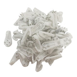 Maxbell 50Pcs Heavy Duty Plastic Hard Wall Hooks Photo Picture Frame Hanging 20x40mm