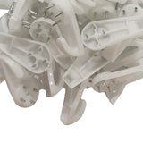 Maxbell 50Pcs Heavy Duty Plastic Hard Wall Hooks Photo Picture Frame Hanging 20x40mm