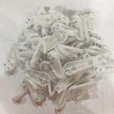Maxbell 50Pcs Heavy Duty Plastic Hard Wall Hooks Photo Picture Frame Hanging 20x40mm