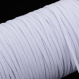 Maxbell 182m Elastic Stretch Cord for Clothes Dress Sport Pants Sewing Trim White
