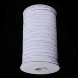 Maxbell 182m Elastic Stretch Cord for Clothes Dress Sport Pants Sewing Trim White