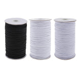 Maxbell 182m Elastic Stretch Cord for Clothes Dress Sport Pants Sewing Trim White