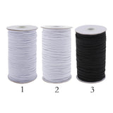 Maxbell 182m Elastic Stretch Cord for Clothes Dress Sport Pants Sewing Trim White