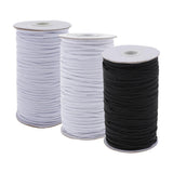 Maxbell 182m Elastic Stretch Cord for Clothes Dress Sport Pants Sewing Trim White