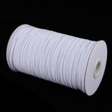 Maxbell 182m Elastic Stretch Cord for Clothes Dress Sport Pants Sewing Trim White
