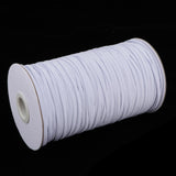 Maxbell 182m Elastic Stretch Cord for Clothes Dress Sport Pants Sewing Trim White
