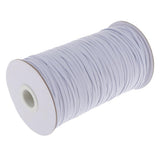 Maxbell 182m Elastic Stretch Cord for Clothes Dress Sport Pants Sewing Trim White
