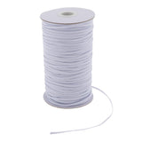 Maxbell 182m Elastic Stretch Cord for Clothes Dress Sport Pants Sewing Trim White