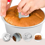 Maxbell  1 Set Alloy Chiffon Cake Mold Round Hollow Angel Food Cake Pan Baking Mould 7 inch