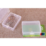 Maxbell 10Pcs Clear Storage Box Jewelry Beads Small Items Hardware Home Organizer