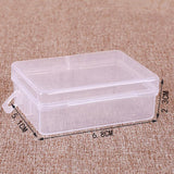 Maxbell 10Pcs Clear Storage Box Jewelry Beads Small Items Hardware Home Organizer