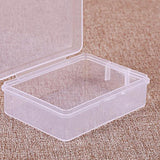 Maxbell 10Pcs Clear Storage Box Jewelry Beads Small Items Hardware Home Organizer