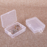 Maxbell 10Pcs Clear Storage Box Jewelry Beads Small Items Hardware Home Organizer