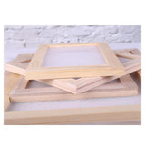 Maxbell Paper Making Frame Screen Wood Paper Making Papermaking Mould Crafts 15x18CM