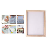 Maxbell Paper Making Frame Screen Wood Paper Making Papermaking Mould Crafts 15x18CM