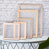 Maxbell Paper Making Frame Screen Wood Paper Making Papermaking Mould Crafts 20x20CM
