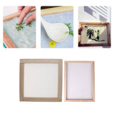 Maxbell Paper Making Frame Screen Wood Paper Making Papermaking Mould Crafts 20x20CM