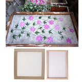Maxbell Paper Making Frame Screen Wood Paper Making Papermaking Mould Crafts 20x20CM