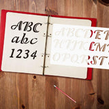Maxbell 3x Alphabet Letter Number Stencils Templates Stationery Drawing Art Painting