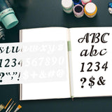 Maxbell 3x Alphabet Letter Number Stencils Templates Stationery Drawing Art Painting