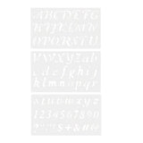 Maxbell 3x Alphabet Letter Number Stencils Templates Stationery Drawing Art Painting