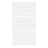 Maxbell 3x Alphabet Letter Number Stencils Templates Stationery Drawing Art Painting