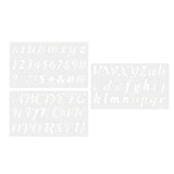 Maxbell 3x Alphabet Letter Number Stencils Templates Stationery Drawing Art Painting