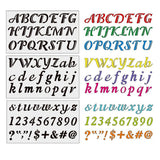 Maxbell 3x Alphabet Letter Number Stencils Templates Stationery Drawing Art Painting