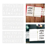 Maxbell 3x Alphabet Letter Number Stencils Templates Stationery Drawing Art Painting
