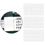 Maxbell 3x Alphabet Letter Number Stencils Templates Stationery Drawing Art Painting