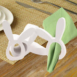 Maxbell  Bunny Napkin Rings Holder Easter Holiday Rabbit Ear Serviette Stand Rack
