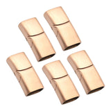 Maxbell 5x Magnetic Jewelry Findings Clasps Bracelet Connector Buckle Rose Gold S