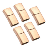 Maxbell 5x Magnetic Jewelry Findings Clasps Bracelet Connector Buckle Rose Gold S