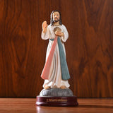 Maxbell European Handpaint Holy Jesus Statue Figurine Religious Sculpture Collection