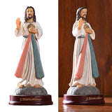 Maxbell European Handpaint Holy Jesus Statue Figurine Religious Sculpture Collection