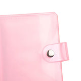 Mini Photo Album Card Holder Key Chain for 6.5x8.9cm Photo Jelly pink